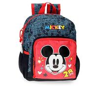 Disney Mickey Get Moving Sac à dos préscolaire adaptable à chariot Multicolore 23 x 28 x 10 cm Polyester 6,44 L, multicolore, Sac à dos préscolaire adaptable au chariot