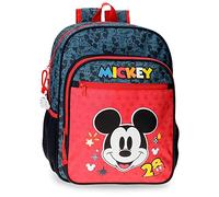 Disney Mickey Get Moving Sac à dos scolaire Multicolore 30x38x12 cm Polyester 13,68L, multicolore, Sac à dos scolaire