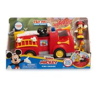 Disney Mickey, Mickey, Camion de Pompier, avec Fonctions sonores et Lumineuses, 2 Figurines incluses, Jouet pour Enfants dès 3 Ans, GIOCHI PREZIOSI, MCC00