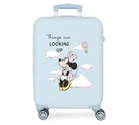 Disney Mickey Minnie and Figaro Valise pour Enfant fabriquée en ABS, Un matériau Rigide et léger, Roues Doubles, Fermeture à Combinaison latérale, par Joumma Bags, Things are Looking Up, Talla única