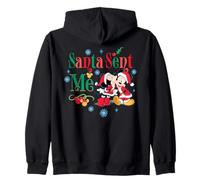 Disney Mickey & Minnie Christmas Santa Sent Me Holiday Sweat à Capuche