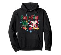 Disney Mickey & Minnie Christmas Santa Sent Me Holiday Sweat à Capuche