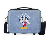 DISNEY Mickey & Minnie Garçon Accessoire de Voyage - Étui à cosmétiques, Bleu, Taille Unique