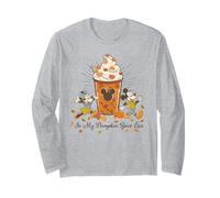 Disney Mickey & Minnie in My Pumpkin Spice Era Fall Coffee Manche Longue
