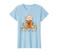 Disney Mickey & Minnie "In My Pumpkin Spice Era" Fall Coffee T-Shirt, Femme, Bleu Céleste, 3XL
