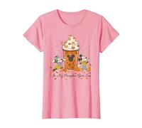 Disney Mickey & Minnie "In My Pumpkin Spice Era" Fall Coffee T-Shirt, Femme, Rose, XL
