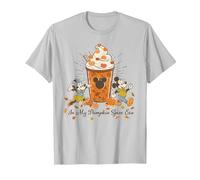 Disney Mickey & Minnie "In My Pumpkin Spice Era" Fall Coffee T-Shirt, Homme, Argent, L