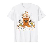 Disney Mickey & Minnie "In My Pumpkin Spice Era" Fall Coffee T-Shirt, Homme, Blanc, 5XL