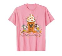 Disney Mickey & Minnie "In My Pumpkin Spice Era" Fall Coffee T-Shirt, Homme, Rose, 3XL