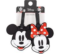 Disney Mickey & Minnie lot de 2 étiquettes bagages Peers Hardy