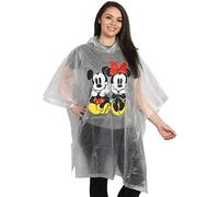 Disney Mickey & Minnie Mouse Rain Poncho Hoodie Front Back Print Adult or Youth
