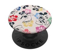 Disney Mickey & Minnie Tropical Island Dance and Flowers PopSockets PopGrip Adhésif