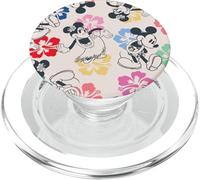Disney Mickey & Minnie Tropical Island Dance and Flowers PopSockets PopGrip pour MagSafe