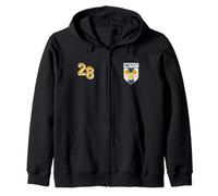 Disney Mickey Mouse #28 Soccer Sports Team Jersey Style Sweat à Capuche