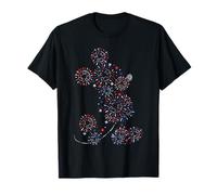 Disney Mickey Mouse 4th of July Fireworks Silhouette USA 250 T-Shirt