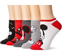 Disney Mickey Mouse 5 Pack No Show Socks Chaussettes décontractées Femme (lot de 5)