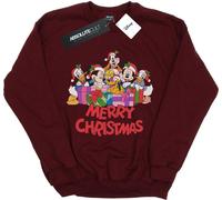 Disney - "Mickey Mouse and Friends" Sweat-shirt pour fille BI27792 (140-146) (Bourgogne)