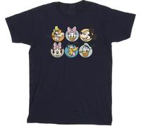 Disney - "Mickey Mouse and Friends" T-shirt pour homme BI42342 (4XL) (Bleu marine)