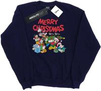 Disney - "Mickey Mouse And FriendsWishesWinter" Sweat-shirt pour homme BI38890 (M) (Bleu marine)