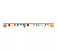 Disney Mickey Mouse Bannière d'anniversaire en papier FSC 2 m de long