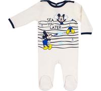 Disney Mickey Mouse bébé grenouillère tenue de bébé une pièce douillette pour bébé crème blanc 18 mois