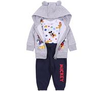 Disney Mickey Mouse Bébé Nouveau-né Gris Marine Ensemble De Survêtement 2-3 Ans