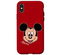 Disney Mickey Mouse Big Face Forward Character Trip Matching Coque pour iPhone X/XS