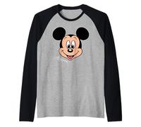 Disney Mickey Mouse Big Face Forward Character Trip Matching Manche Raglan