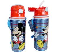 Bouteille En Aluminium 600ml Avec Paille Traghetta Nom Enfants N/ Isotherme
