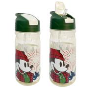 Disney Mickey Mouse Bouteille En Plastique 550Ml Avec Paille Pour Enfants École