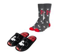 Disney Mickey Mouse Chaussons et Chaussettes pour Homme, Cadeau pour Adolescents, Tailles EU 40/41