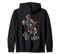 Disney Mickey Mouse Christmas Holiday Icon Filled Silhouette Sweat à Capuche