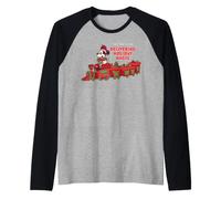 Disney Mickey Mouse Christmas Train Delivering Holiday Magic Manche Raglan