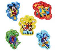 Disney Mickey Mouse, Dingo, Donald et Pluto Lot de 10 autocollants antidérapants pour baignoire et douche pour enfants Multicolore