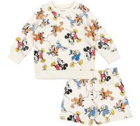Disney Mickey Mouse Donald Duck Goofy Bb garon French Terry Sweat et short Blanc 12 mois