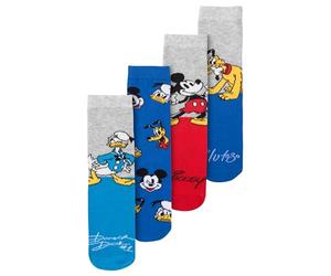 Disney Mickey Mouse Donald Duck & Pluto Lot de 4 paires de chaussettes pour enfant garçon