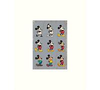 Disney Mickey Mouse (Evolution) 24 x 30 cm montée d'impression
