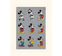 Disney Mickey Mouse (Evolution) 30 x 40 cm montée d'impression
