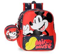 Disney Mickey Mouse Fashion Sac à dos préscolaire adaptable Multicolore 21 x 25 x 10 cm Microfibre 5,25 L, multicolore, Sac à dos préscolaire adaptable