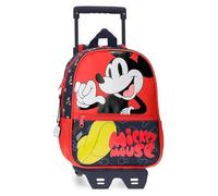 Disney Mickey Mouse Fashion Sac à dos préscolaire avec chariot Multicolore 23 x 28 x 10 cm Microfibre 6,44 L, multicolore, Sac à dos maternel avec chariot