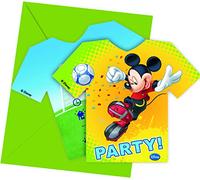 Disney Mickey Mouse Football Invitations, Lot de 6