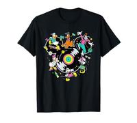 Disney Mickey Mouse & Friends Music Dance Party Retro Record T-Shirt