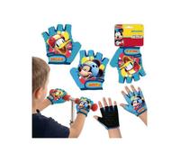 DISNEY Mickey Mouse Gants de protection pour enfants pour vélos et trottinettes fermetures auto-agrippantes pour garçons XS