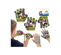 DISNEY Mickey Mouse Gants de protection pour enfants pour vélos et trottinettes fermetures auto-agrippantes pour garçons XS