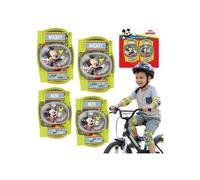 DISNEY Mickey Mouse Genouillères et coudières pour enfants pour vélo, trottinette, rollers Taille unique