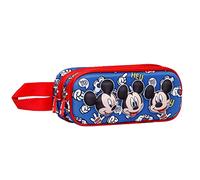Trousse Double 3D - Disney Mickey Mouse Grins - Bleu - Taille Unique Bleu