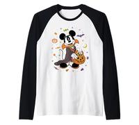 Disney Mickey Mouse Halloween Vampire Trick-or-Treat Icons Manche Raglan