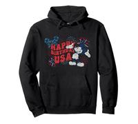 Disney Mickey Mouse Happy Birthday USA 4th of July 250th Sweat à Capuche
