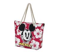 Disney Mickey Mouse Hawaii-Sac de Plage Soleil, Rouge, 52 x 37 cm