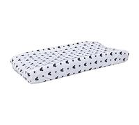 Disney Mickey Mouse Hello World Star/Icon Housse de matelas à langer super douce Bleu marine Blanc